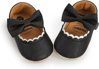 Baby Toddler Soft-Soled Non-Slip Fashion Princess Shoes PU Leather Mary Jane Shoe